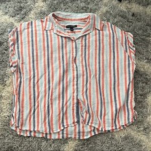 Banana republic striped button down